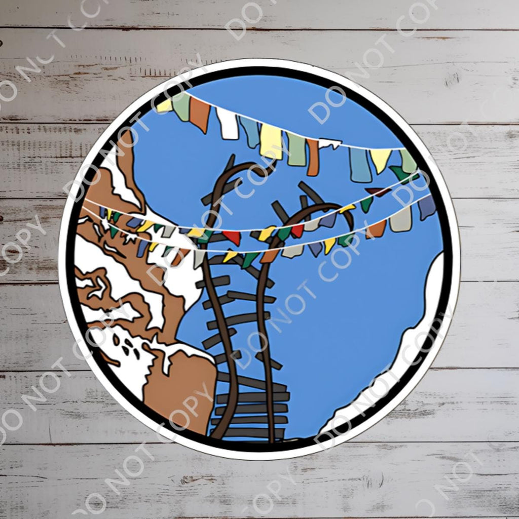 Disney Ride Expedition Everest Sticker Waterproof Disney Laptop, Disneying Theme Park Vacation, Castle Park Mouse