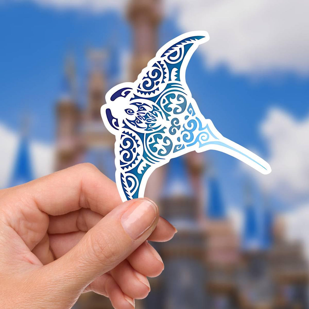 Moana Gramma Tala Maui Mickey Head Sticker: Waterproof Vinyl Decal