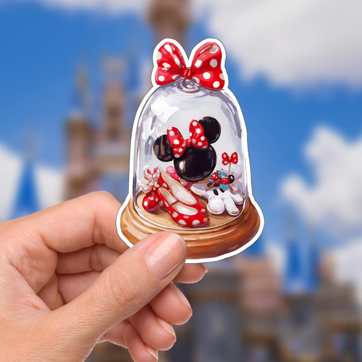 Minnie Mouse Sticker: Waterproof Vinyl Decal for Laptop, Water Bottle