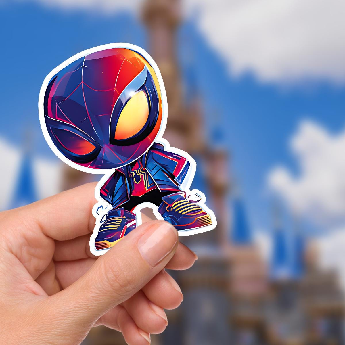 Marvel Spiderman Sticker Disneyy Waterproof Disney Laptop Stickers,  planner stationery decal water bottle cell