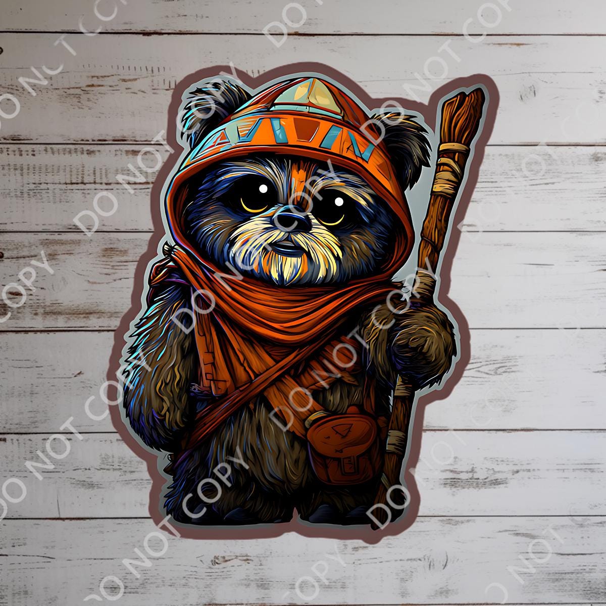 Star Wars  Ewok Waterproof Disney Laptop Stickers/  Disney yoda starwars planner stationery decal water bottle cell phone