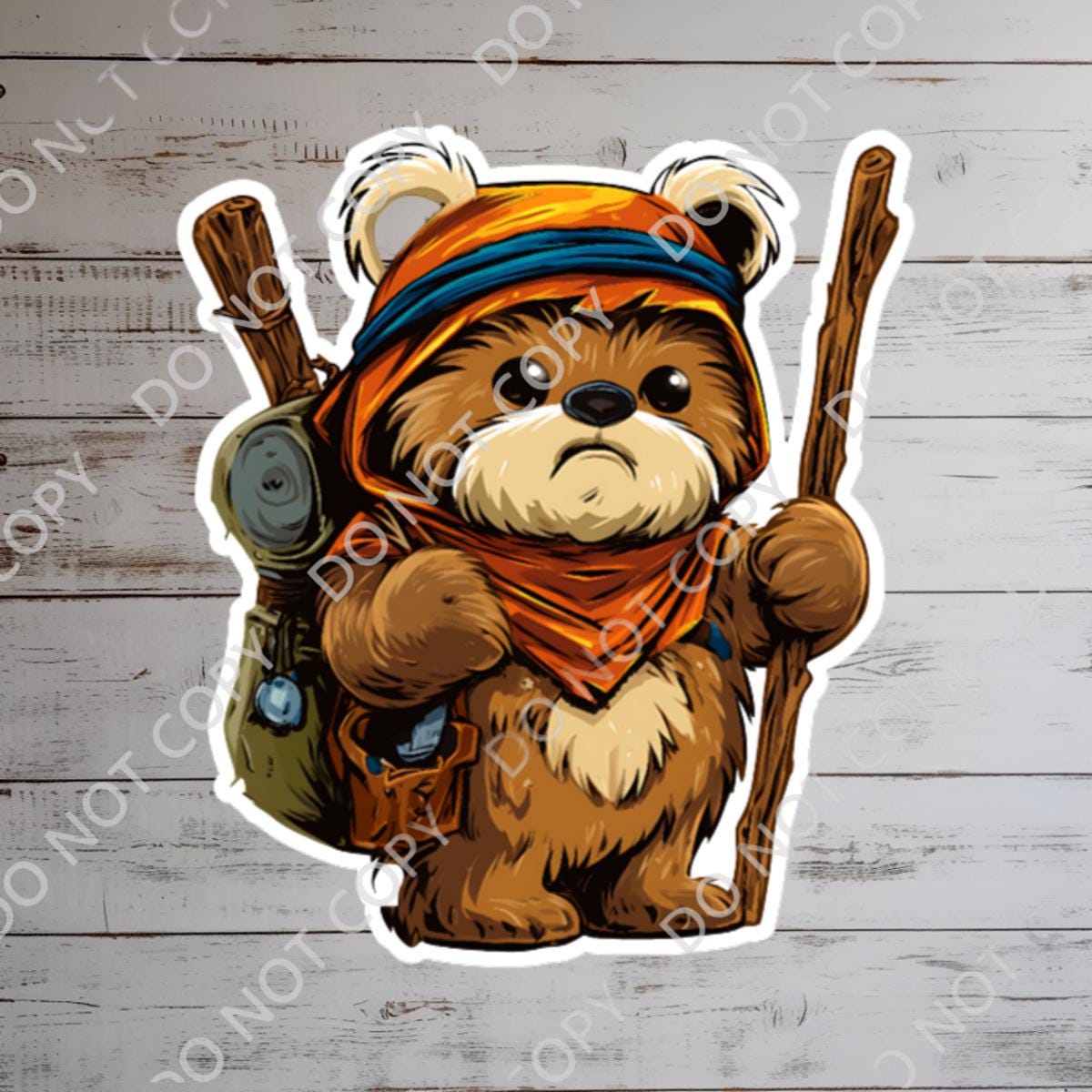 Star Wars  Ewok Wicket Waterproof Disney Laptop Stickers/  Disney yoda starwars planner stationery decal water bottle cell phone