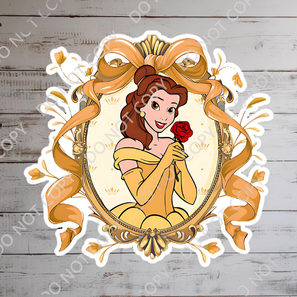 Belle Sticker: Beauty and The Beast Waterproof Vinyl Decal
