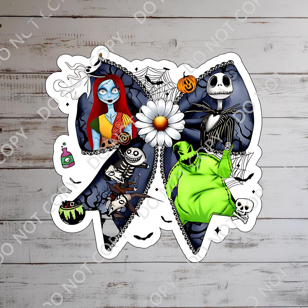 Disney Nightmare Before Christmas Croquette Sticker: Waterproof Vinyl Decal for Laptop, Water Bottle