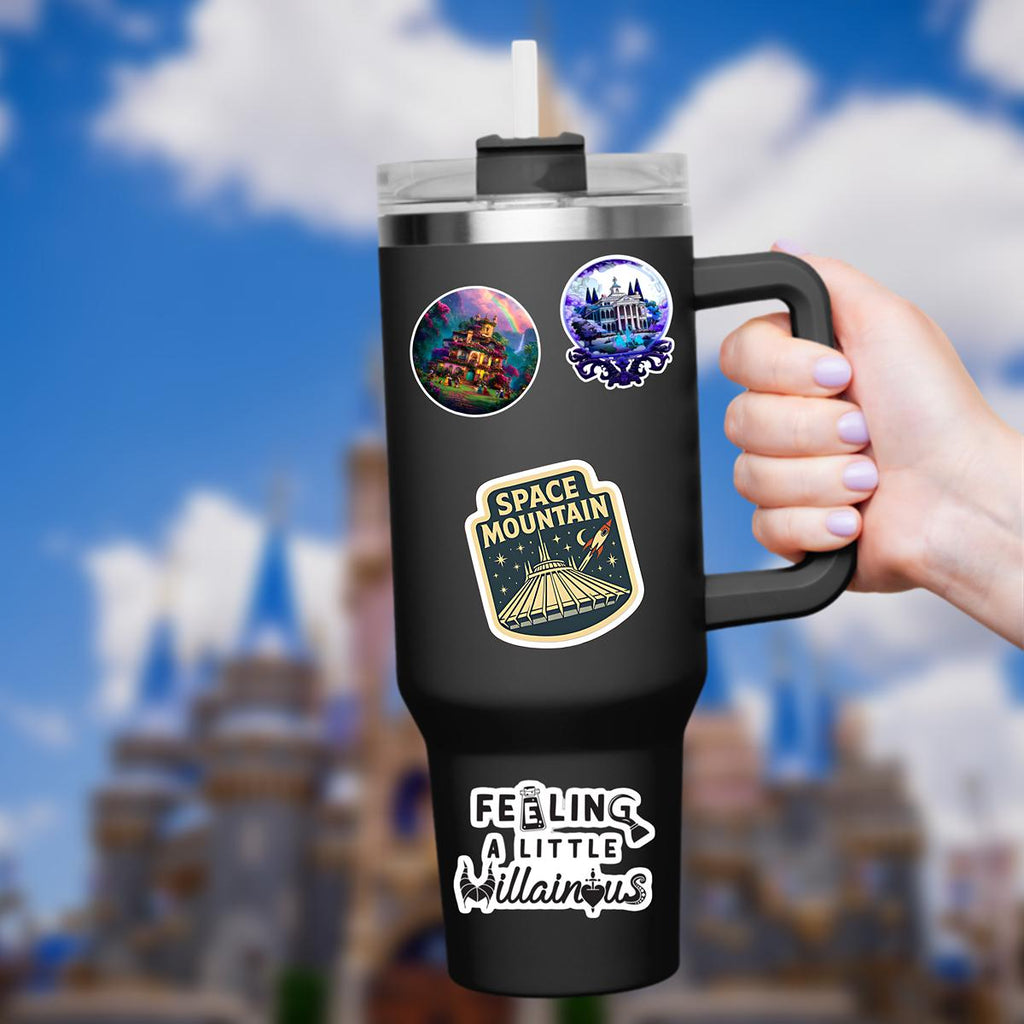 Disney Ride Space Mountain Sticker Waterproof Disney Laptop, Disneying Theme Park Vacation, Castle Park Mouse