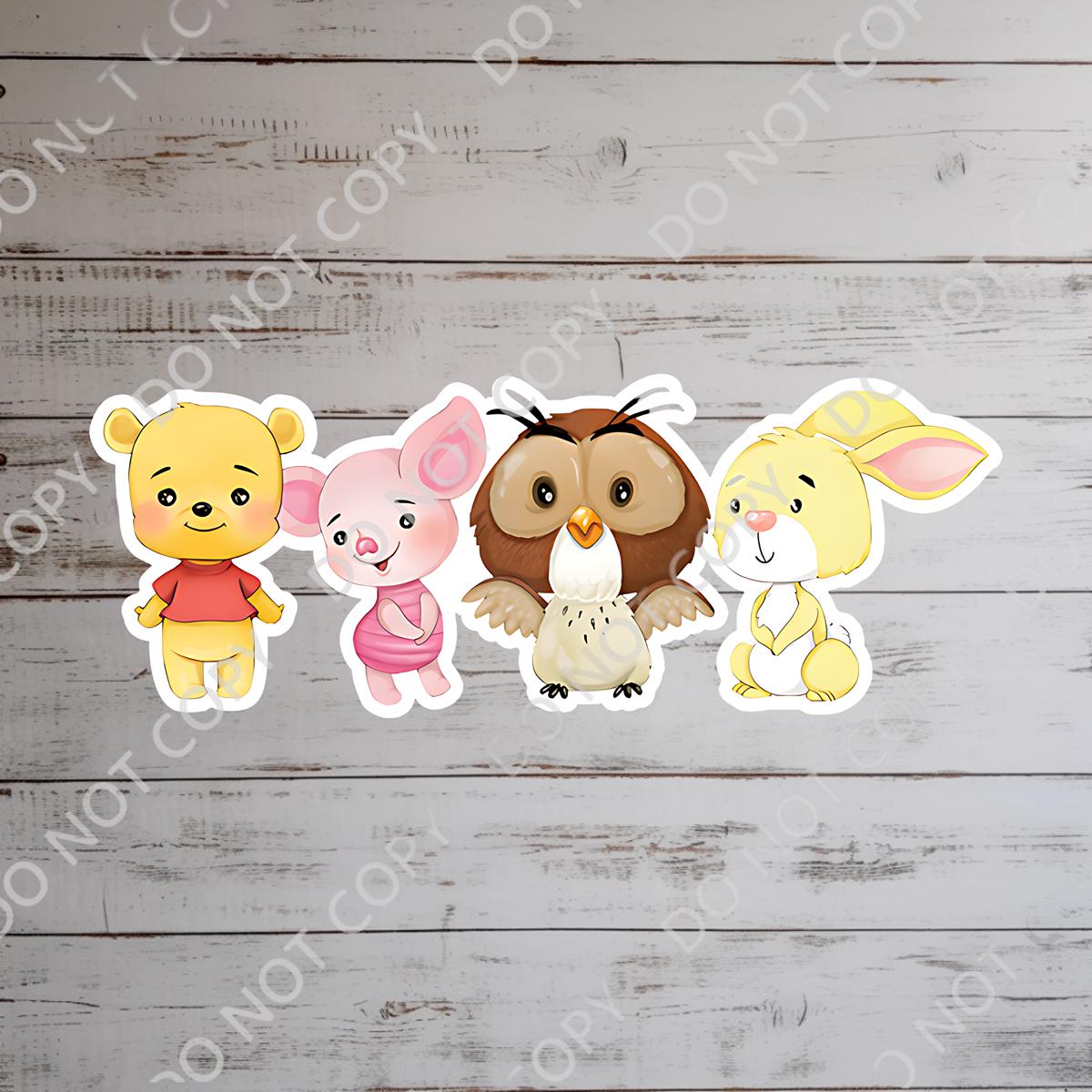 Disneyy Winnie The Pooh Disney Laptop Sticker Positive Affirmation planner stationery decal water bottle cell