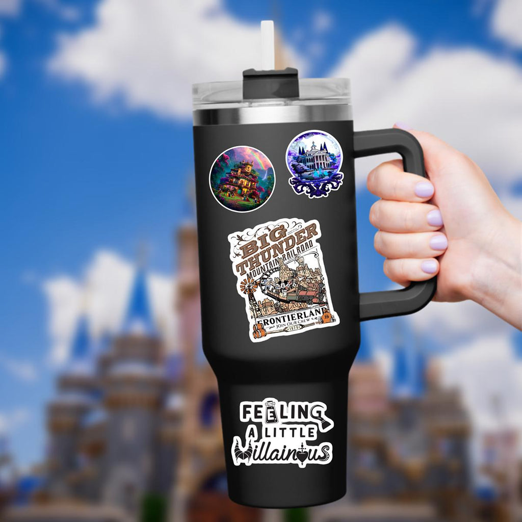 Disneyy Big Thunder Mountain Railroad Sticker Waterproof Disney Laptop, Disneying Theme Park Vacation, Castle Park Mouse