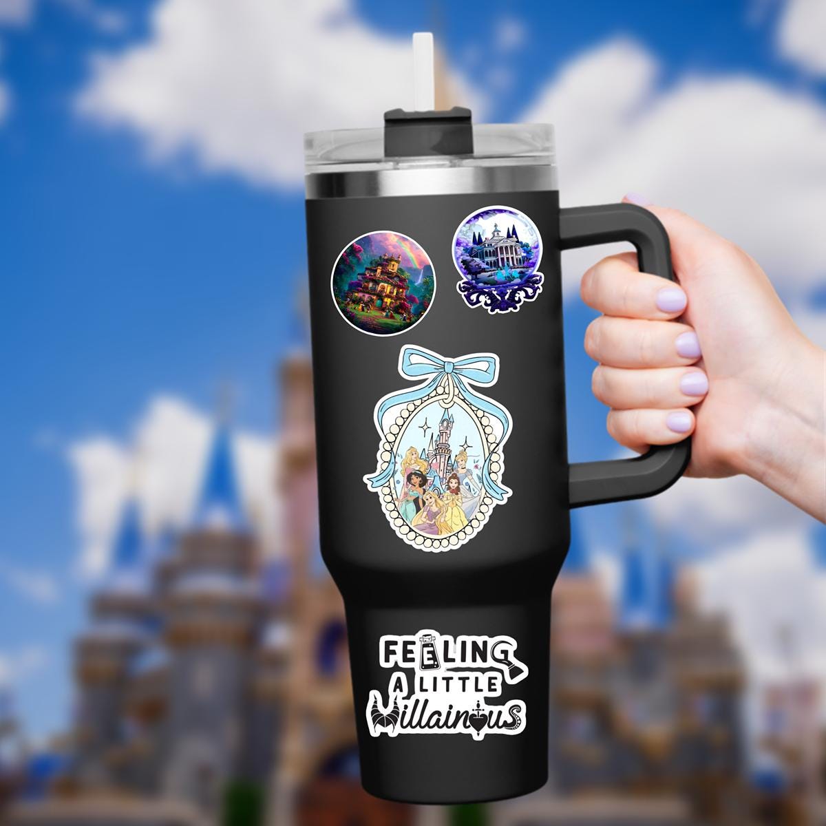 Disneyy Coquette Waterproof Disney Laptop Stickers/ Mickey, Minnie, Goofy Stitch planner stationery decal water bottle cell phone