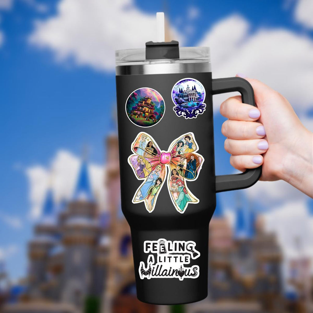 Disney Princess Coquette  Sticker Waterproof HydroFlask,  Disney Laptop, Disneying Theme Park Vacation, Castle Park Mouse