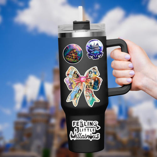 Disney Princess Coquette  Sticker Waterproof HydroFlask,  Disney Laptop, Disneying Theme Park Vacation, Castle Park Mouse