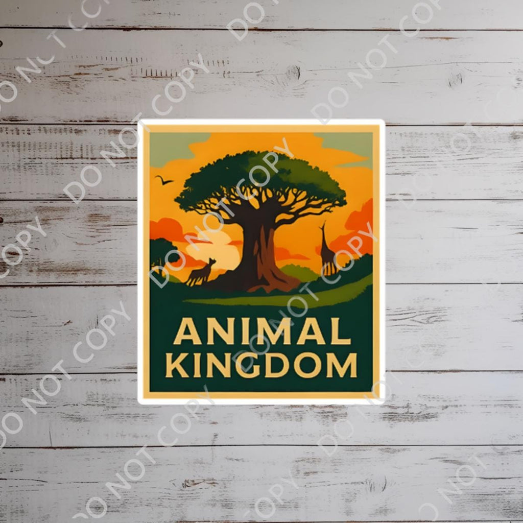 Disney Animal Kingdom What A Wonderful World Sticker Waterproof Disney Laptop, Disneying Theme Park Vacation, Castle Park Mouse