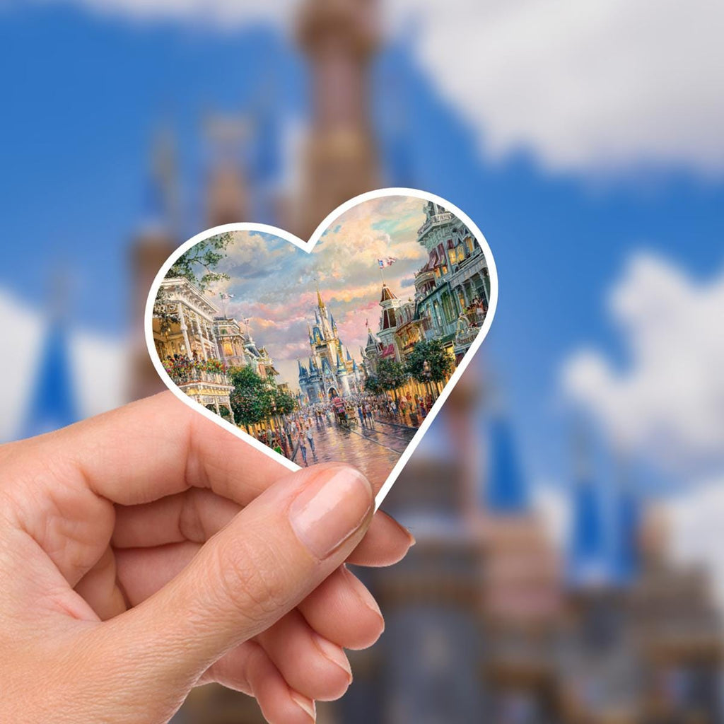 Disneyy World Castle Main Street WDW Laptop Sticker/ Magic Kingdom Fantasyland Disney decal/ planner water bottle cell phone decal Disney presents, Disney Gifts, Junk Journal, Journal stickers,
