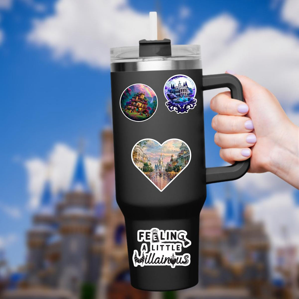 Disneyy World Castle Main Street WDW Laptop Sticker/ Magic Kingdom Fantasyland Disney decal/ planner water bottle cell phone decal Disney presents, Disney Gifts, Junk Journal, Journal stickers,