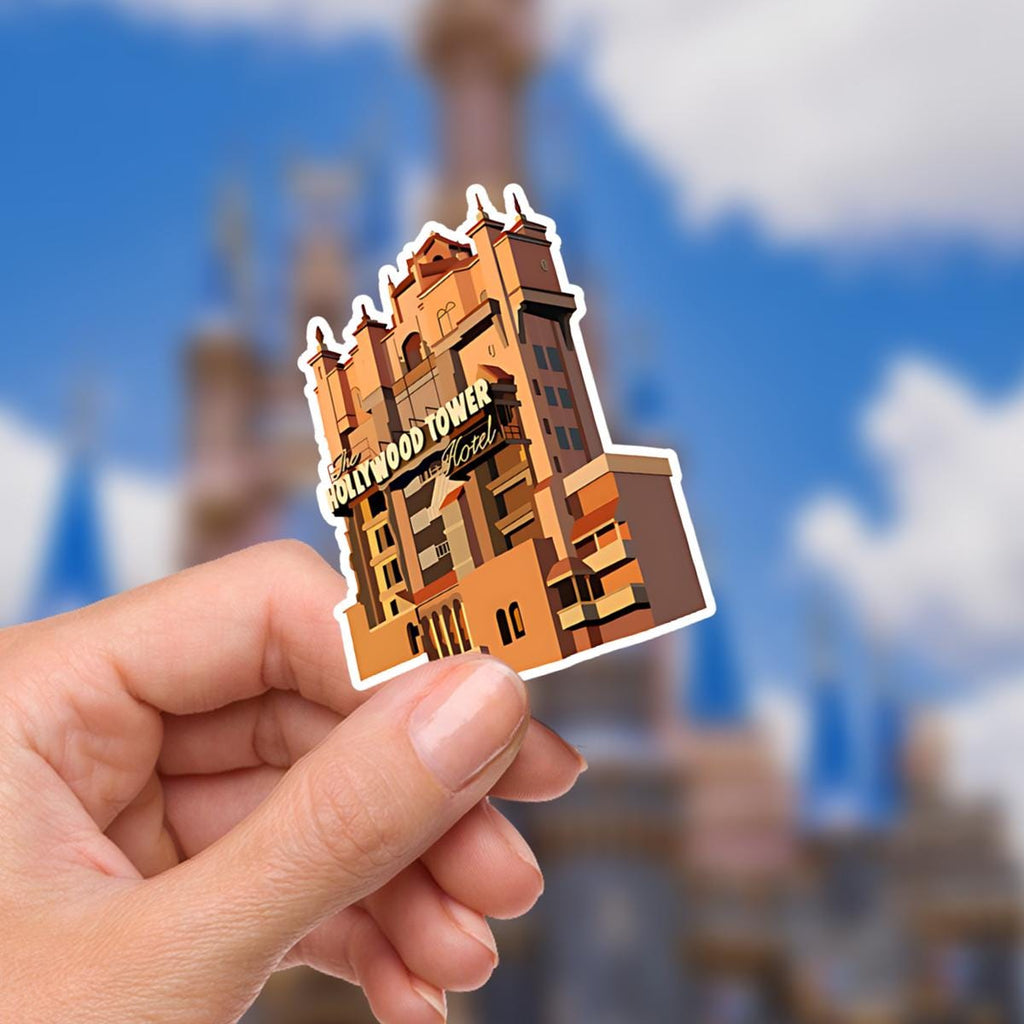 Disney Hotel Tower of Terror Sticker Waterproof Disney Laptop Stickers Disney souvenir planner stationery decal water bottle cell phone