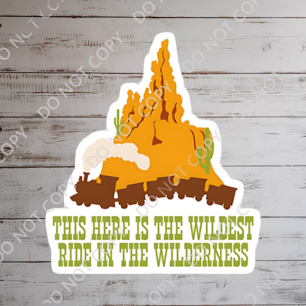 Big Thunder Mountain Railroad Sticker: Waterproof Vinyl Decal Disney Sticker Disney Decal Disney Ride