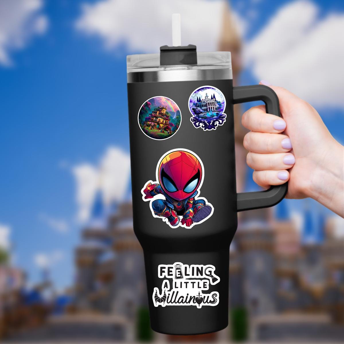 Marvel Spiderman Sticker Disneyy Waterproof Disney Laptop Stickers, planner stationery decal water bottle cell