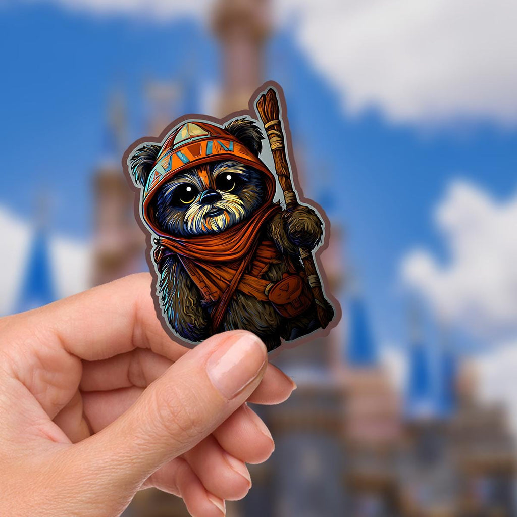 Star Wars  Ewok Waterproof Disney Laptop Stickers/  Disney yoda starwars planner stationery decal water bottle cell phone