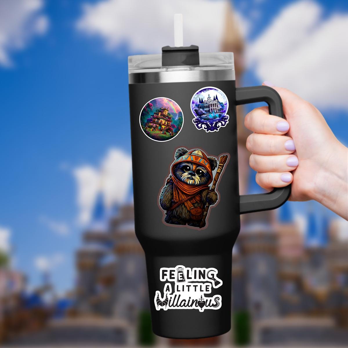Star Wars  Ewok Waterproof Disney Laptop Stickers/  Disney yoda starwars planner stationery decal water bottle cell phone