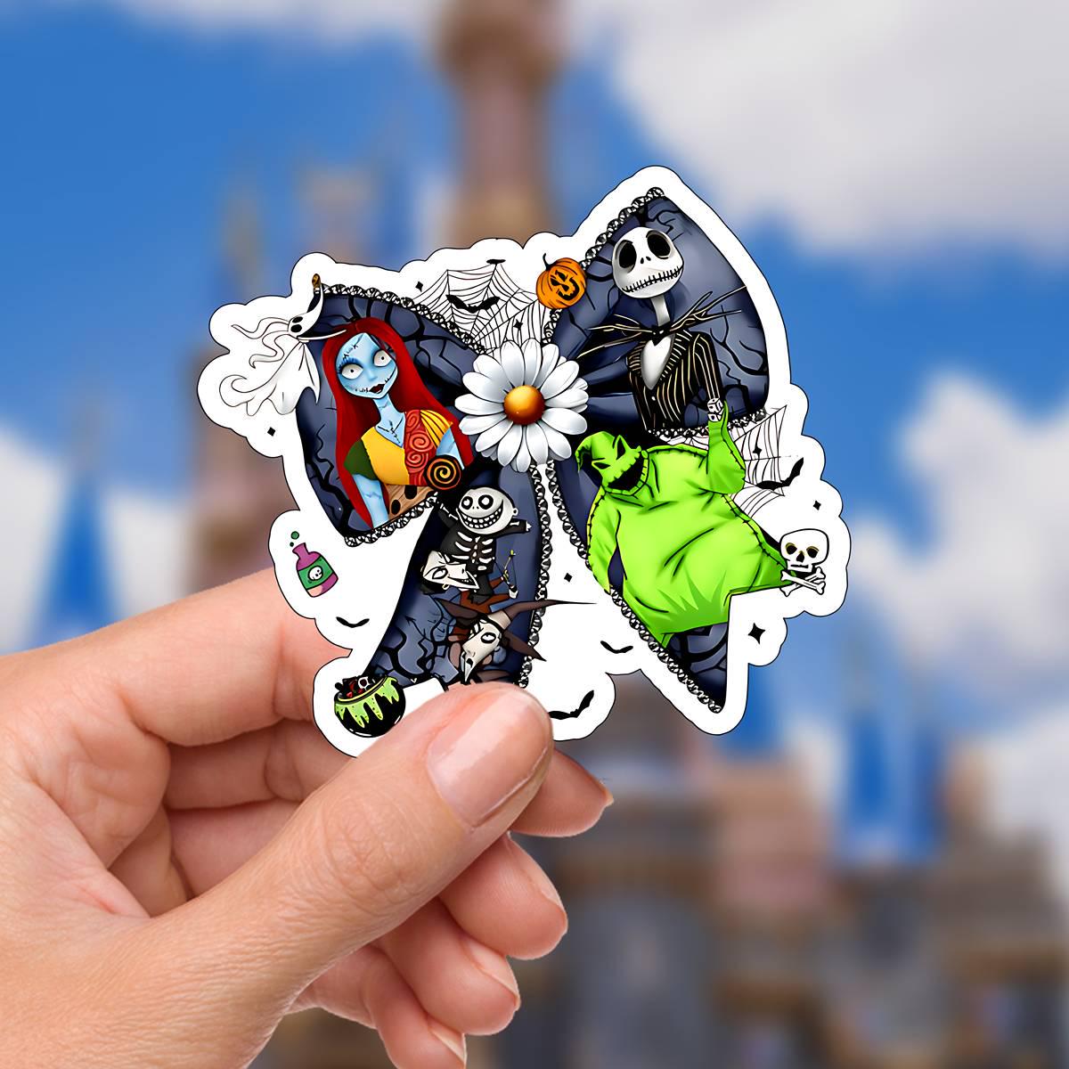 Disney Nightmare Before Christmas Croquette Sticker: Waterproof Vinyl Decal for Laptop, Water Bottle
