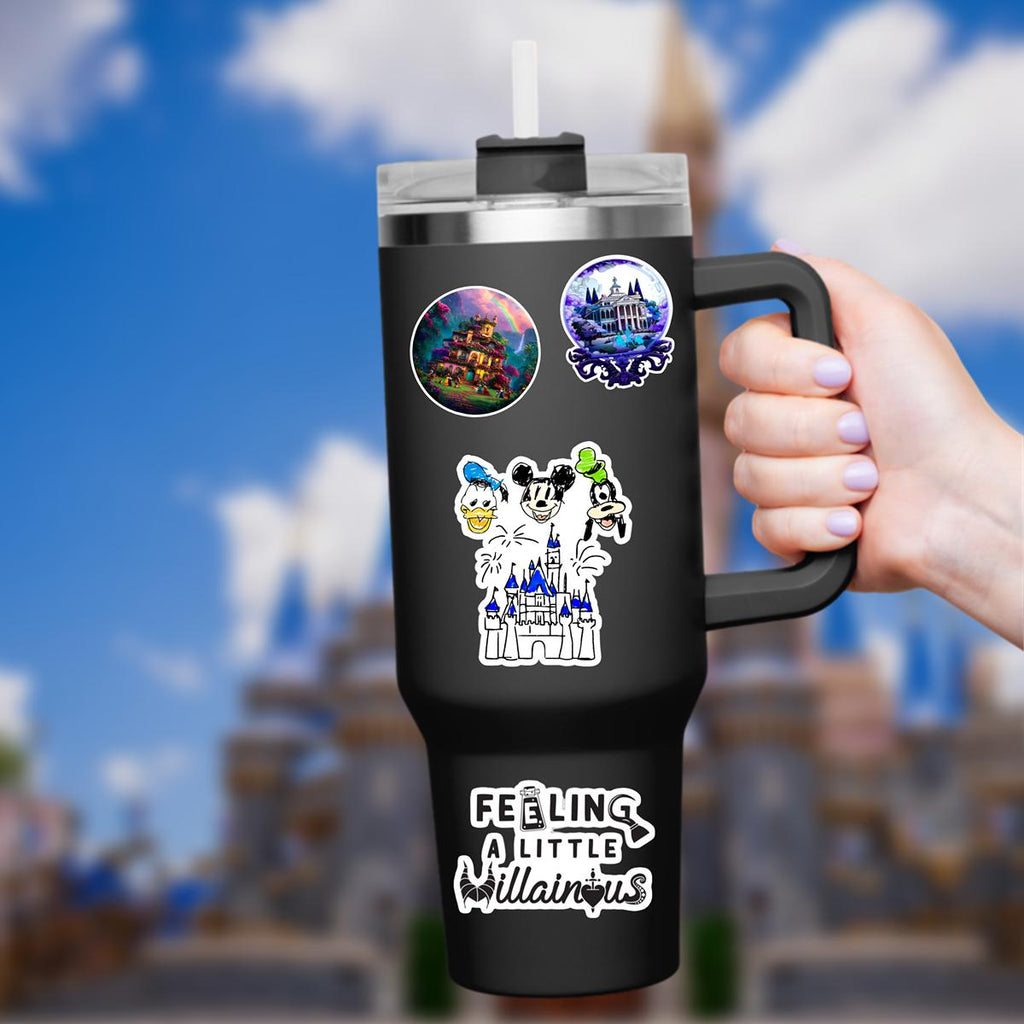 Disneyy Mickey and Friends What A Wonderful World Sticker Waterproof Disney Laptop, Disneying Theme Park Vacation, Castle Park Mouse