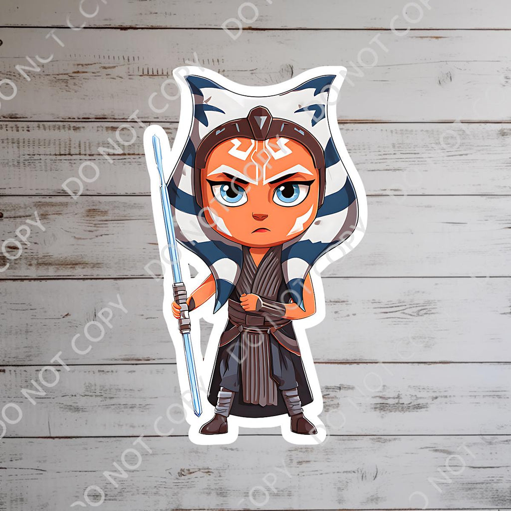 Star Wars Ashoka Waterproof Vinyl Sticker