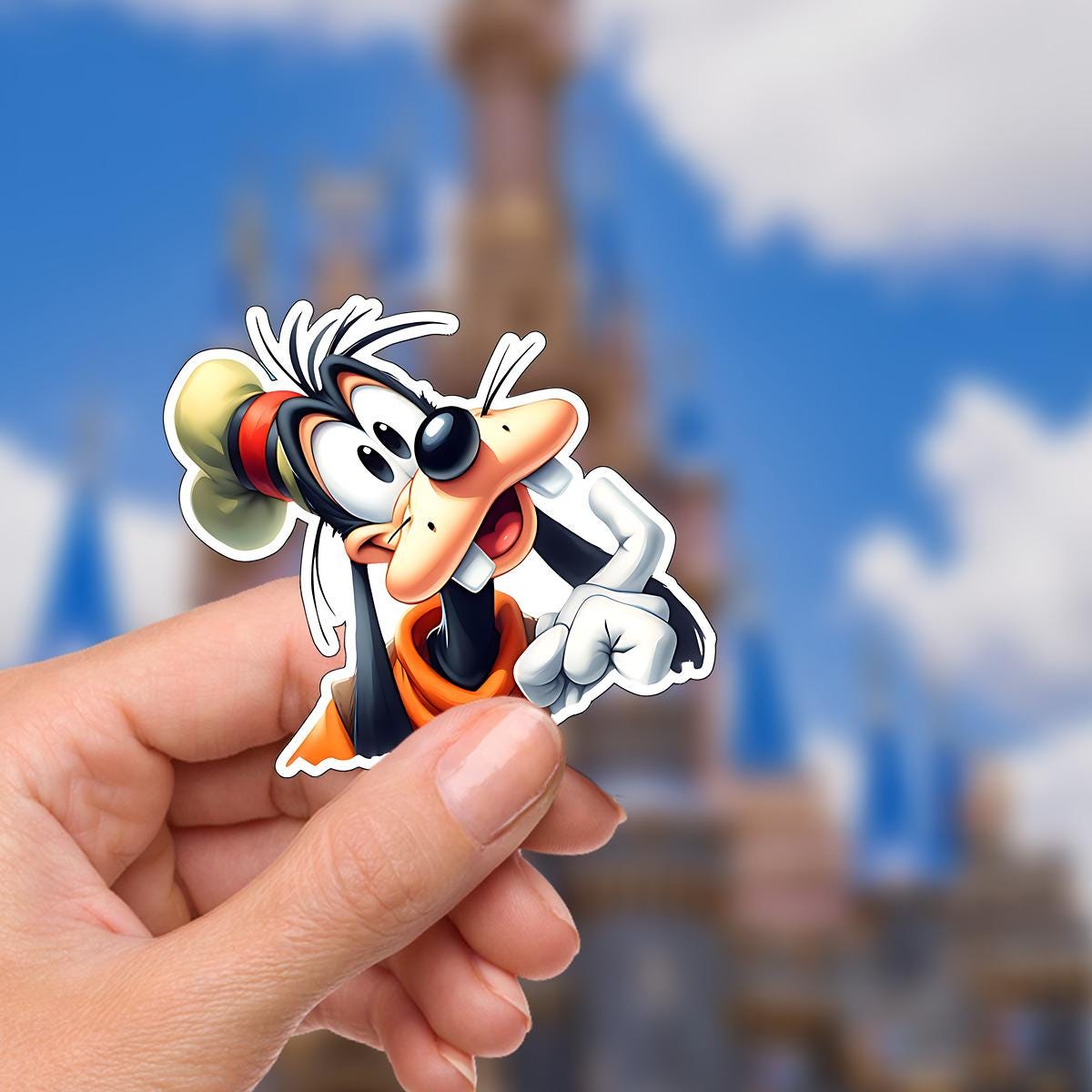 Disneyy Goofy What A Wonderful World Sticker Waterproof Disney Laptop, Disneying Theme Park Vacation, Castle Park Mouse