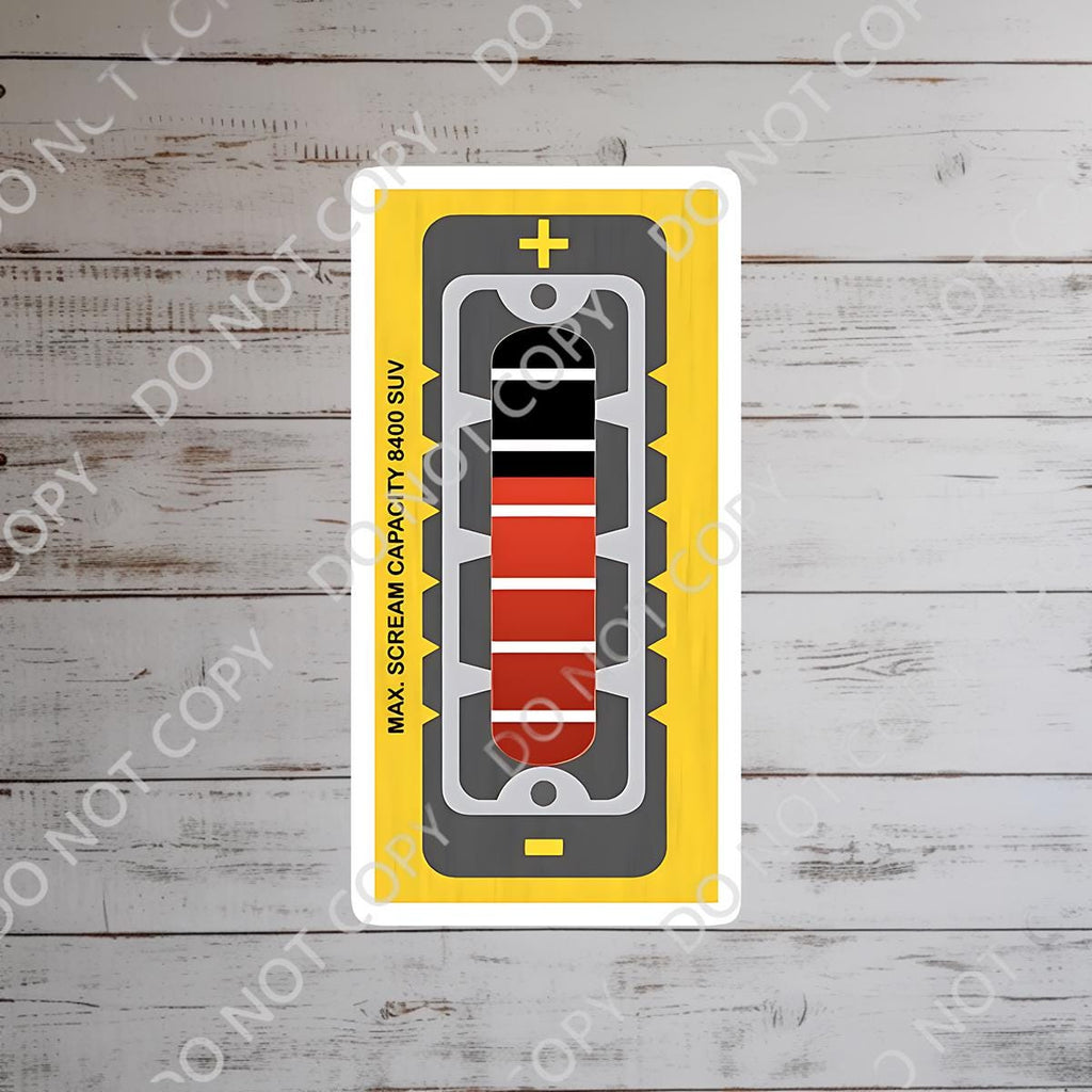 Monsters Inc. Scream Capacity Sticker: Sully, Boo, Kitty - Waterproof Vinyl