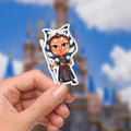 Star Wars  Ashoka Waterproof Disney Laptop Stickers/  Disney yoda starwars planner stationery decal water bottle cell phone