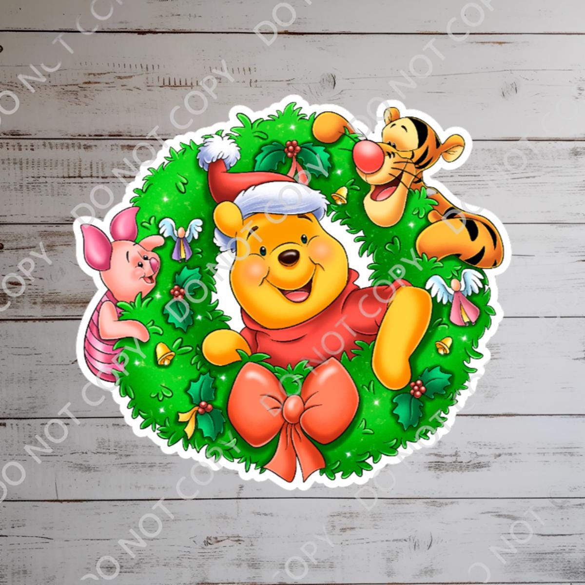 Disney Christmas Winnie The Pooh Sticker Waterproof Disney Laptop, Disneying Theme Park Vacation, Castle Park Mouse
