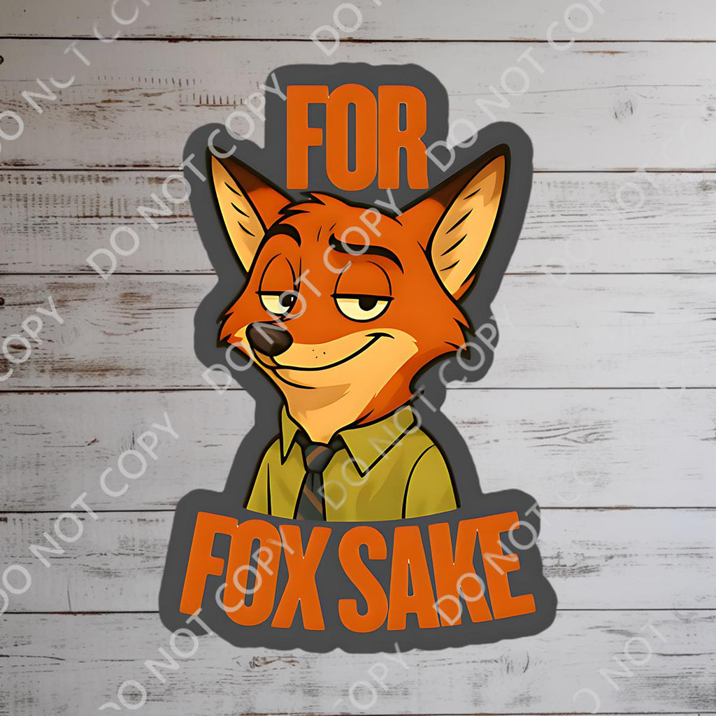 Zootopia Disneyy Humor Sticker Nick Wilde Waterproof Disney Laptop, Disneying Theme Park Vacation, Castle Park Mouse