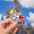 Disneyy Villain Queen Of Hearts Sticker Disney Humor villainous Waterproof Disney Laptop, Water Bottle Hydro Bottle Alice In Wonderland