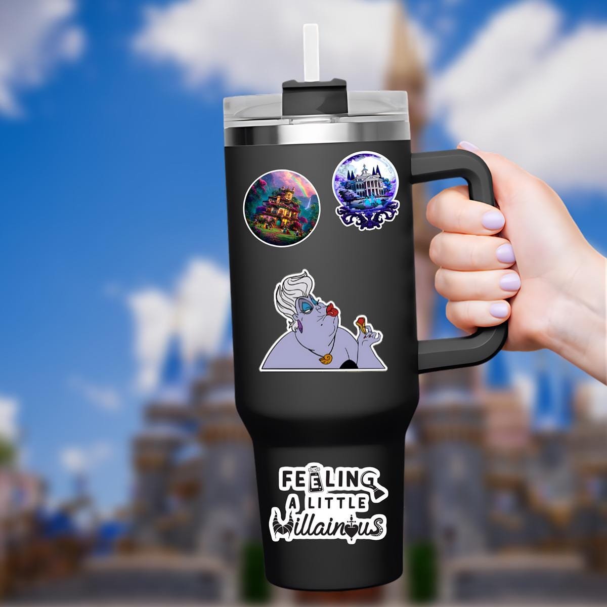 Disneyy Ursula Sticker Disney Humor villainous Waterproof Disney Laptop, Disneying Water Bottle Hydro Bottle Theme Park Vacation