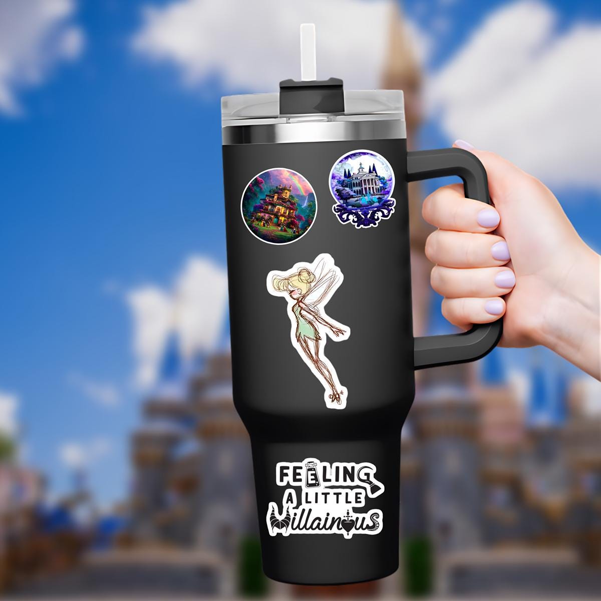 Tinkerbell Sticker/ Peter Pan Neverland Disneyy Pixie Dust Laptop Stickers/Mickey Vinyl Decals/ Bujo Journal Planner Water bottle sticker