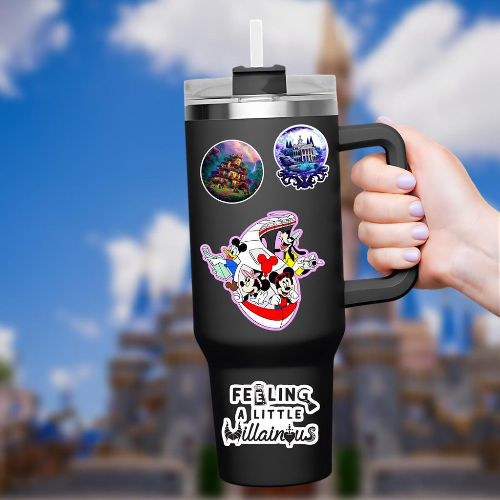 Disney Monorail Castle  World Sticker Waterproof Disney Laptop, Disneying Theme Park Vacation, Castle Park Mouse
