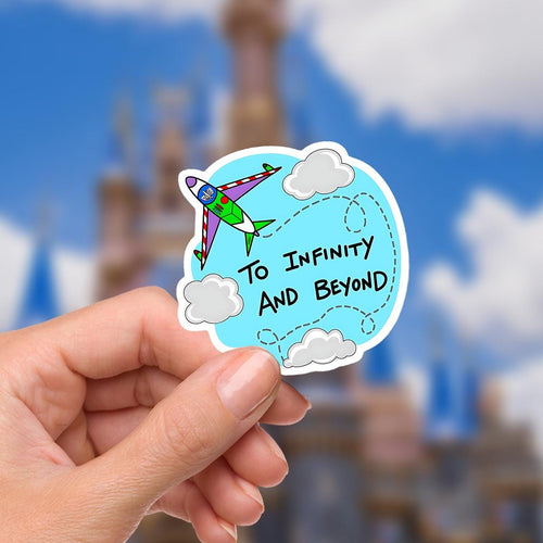 Disney Toy Story  Buzz Light To Infinity And Beyond Year Disney Laptop Sticker planner stationery decal water bottle cell buzzlightyear