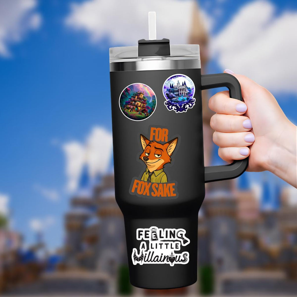 Zootopia Disneyy Humor Sticker Nick Wilde Waterproof Disney Laptop, Disneying Theme Park Vacation, Castle Park Mouse