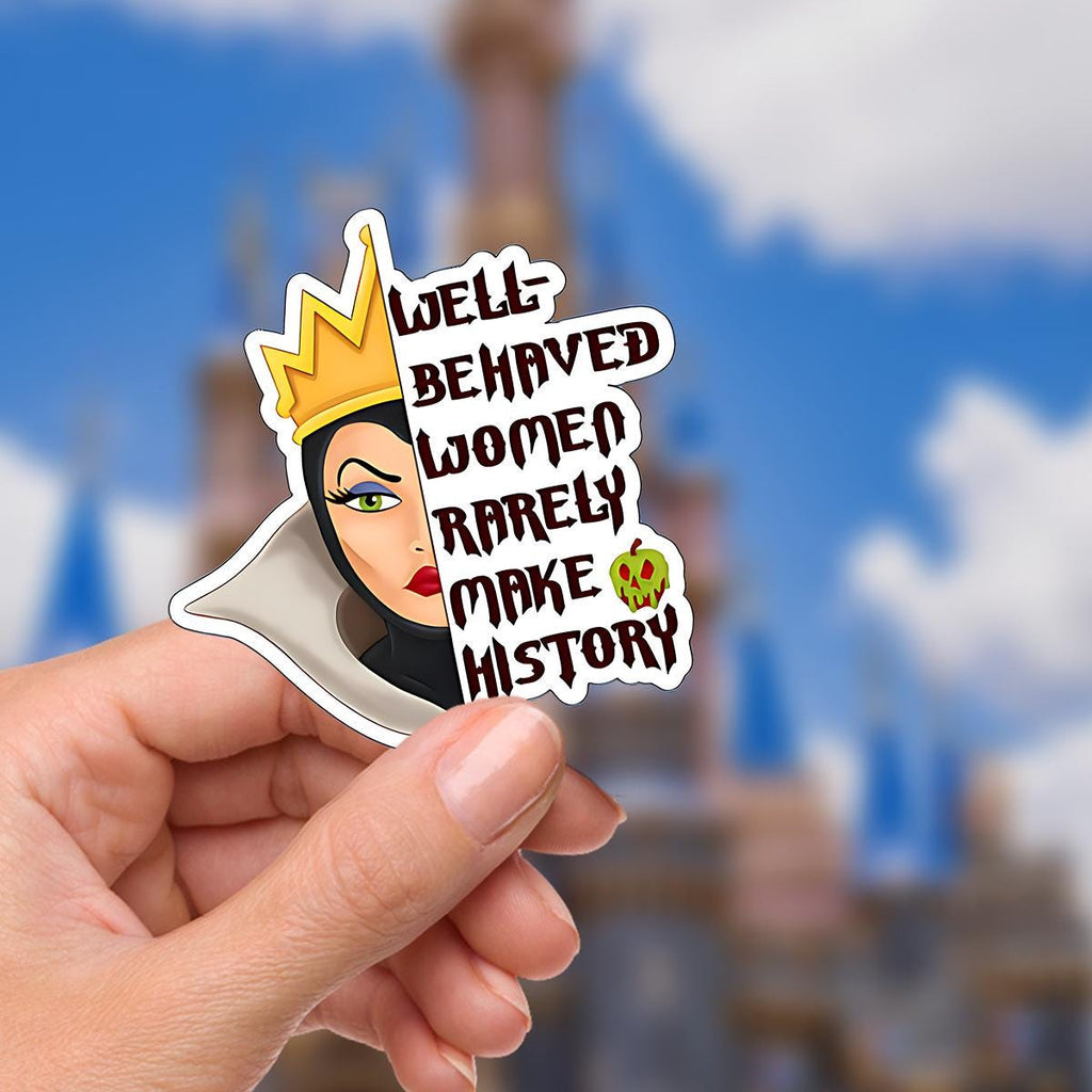 Disney Villain Maleficent Sticker Disney Humor villainous Waterproof Disney Laptop, Disneying Water Bottle Hydro Bottle Theme Park Vacation
