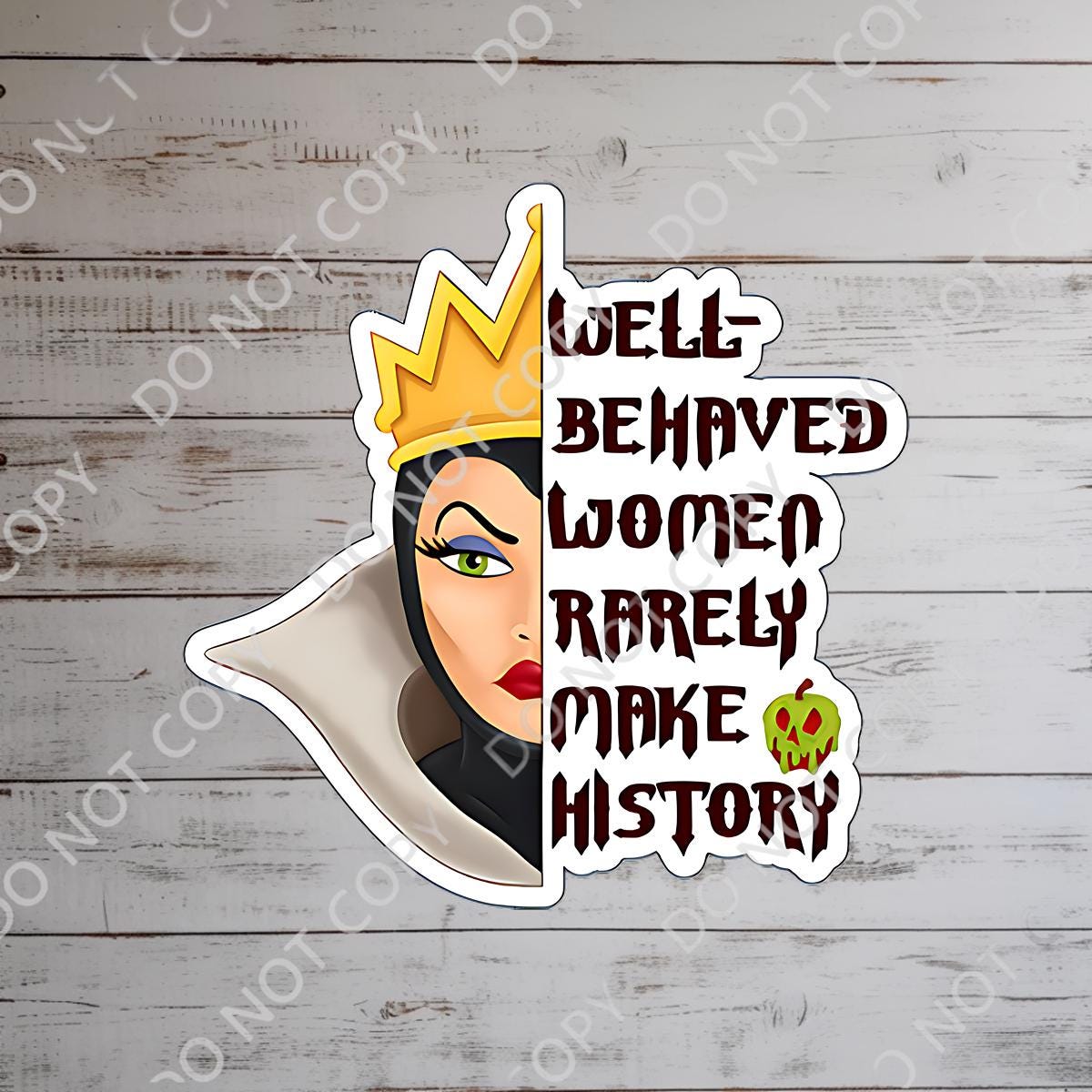 Disney Villain Maleficent Sticker Disney Humor villainous Waterproof Disney Laptop, Disneying Water Bottle Hydro Bottle Theme Park Vacation