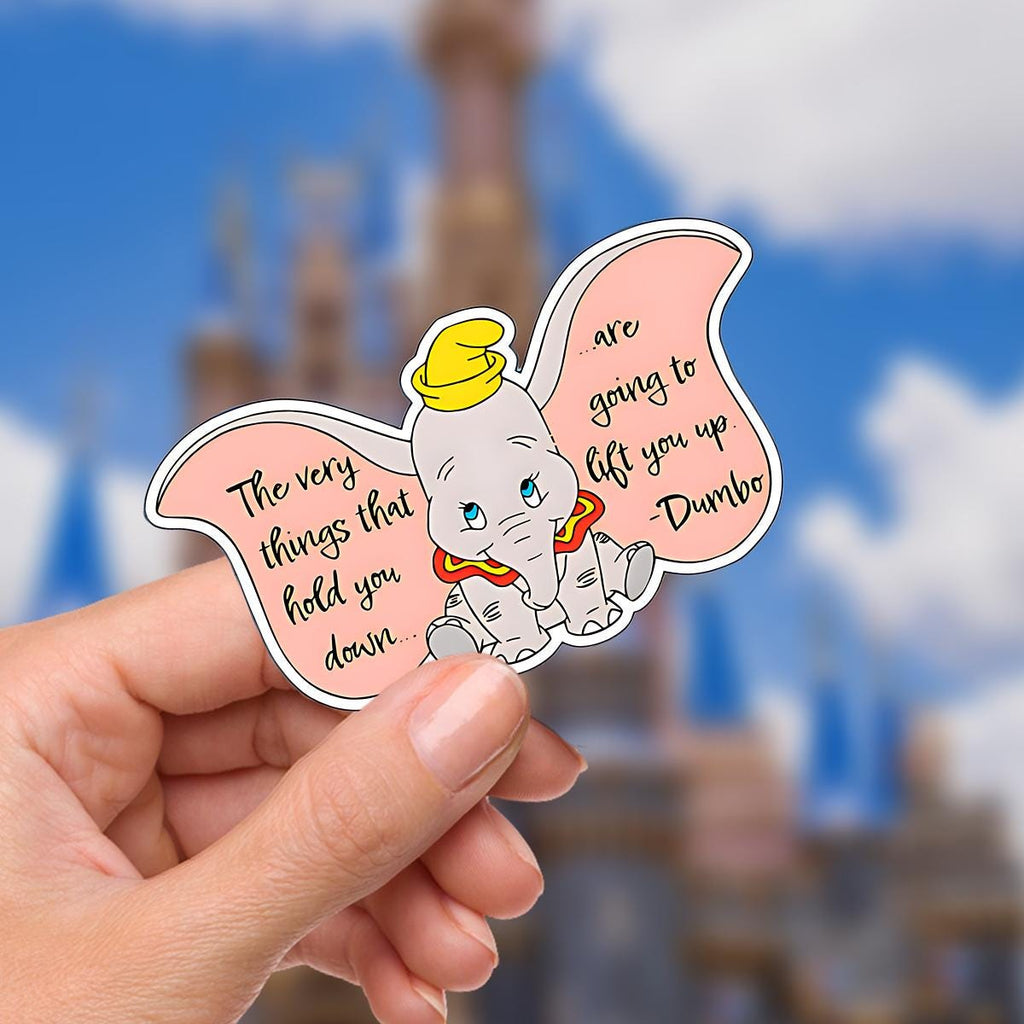 Disney Sticker Dumbo Disney Sticker Waterproof Disney Laptop, Disneying Theme Park Vacation, Castle Park Mouse