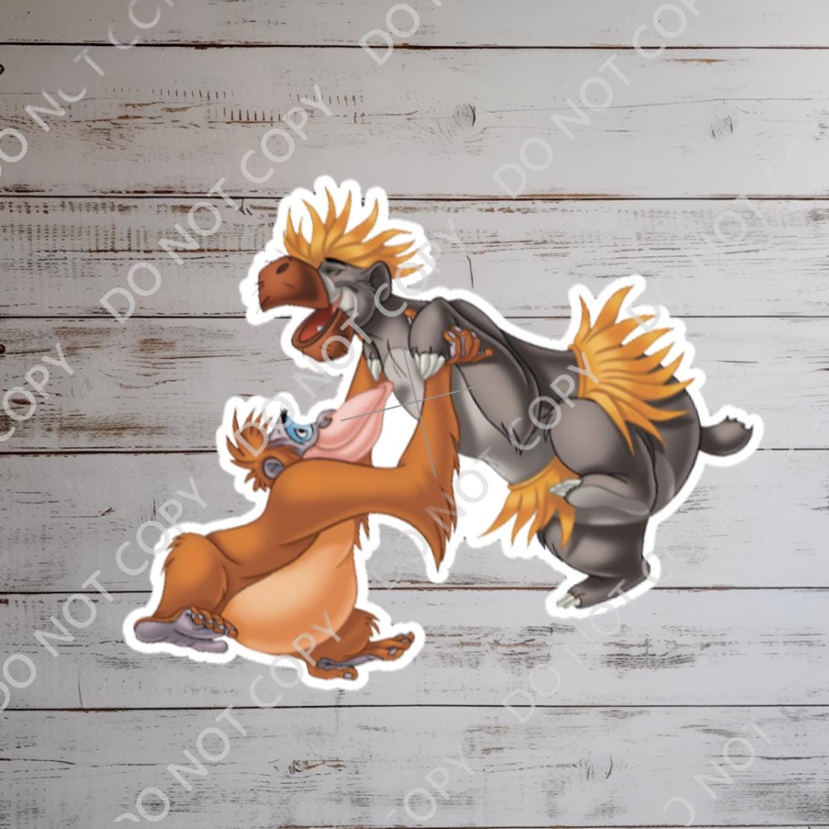 Jungle Book Baloo & King Louie Waterproof Disney Sticker Hydro Flask Journal