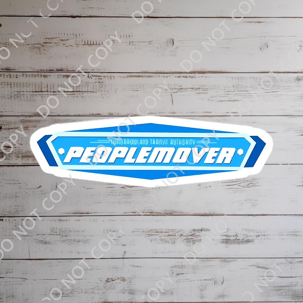 Disney Ride PeopleMover Sticker Waterproof Disney Laptop, Disneying Theme Park Vacation, Castle Park Mouse Disney Sticker Disney Journal