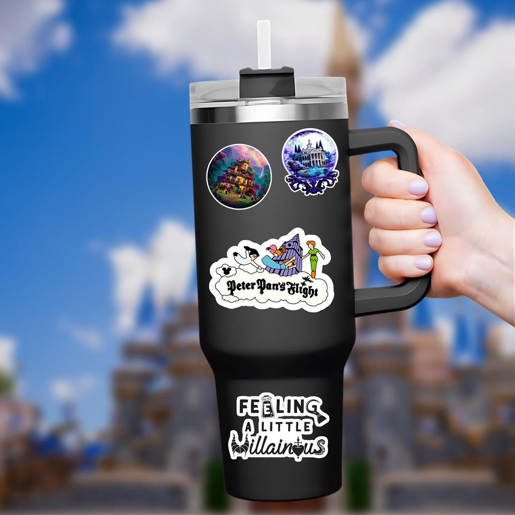 Disney Sticker Ride Peter Pan's  Flight Sticker Waterproof Disney Laptop, Disneying Theme Park Vacation, Castle Park Mouse, hydro bottle,  journal stickers, junk journal, disney gift, disney present