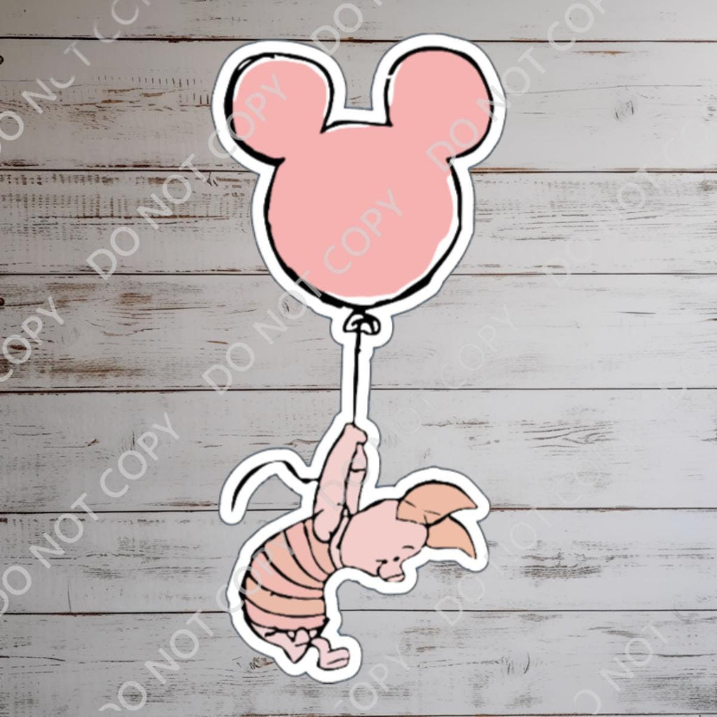 Disney  Winnie The Pooh Piglet Disney Laptop Sticker Positive Affirmation planner stationery decal water bottle cell