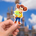 Woody and Alien Toy Story Disney Sticker: Waterproof Vinyl Decal