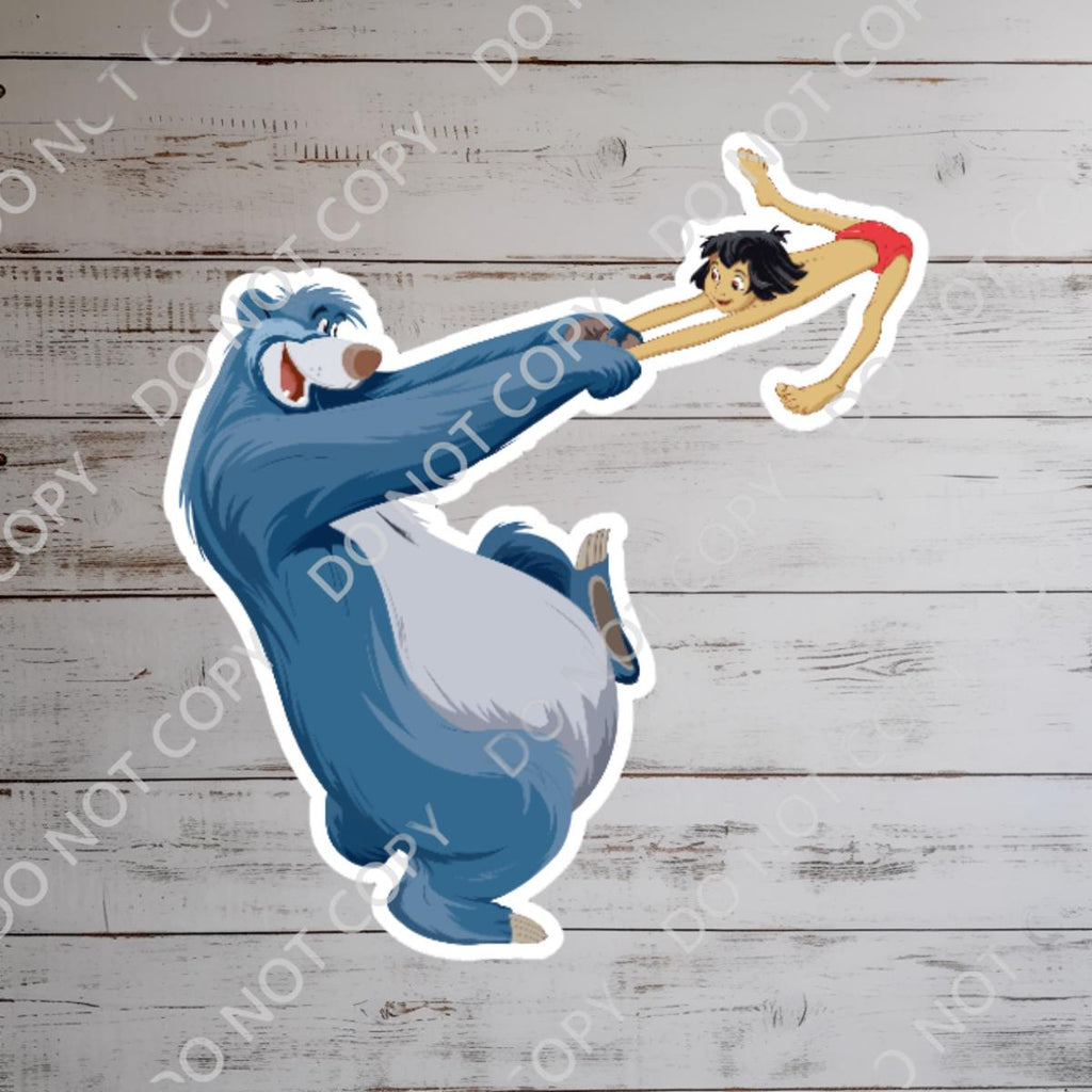 Jungle Book Baloo & Mowgli Waterproof Disney Sticker Hydro Flask Journal Stationary Journal