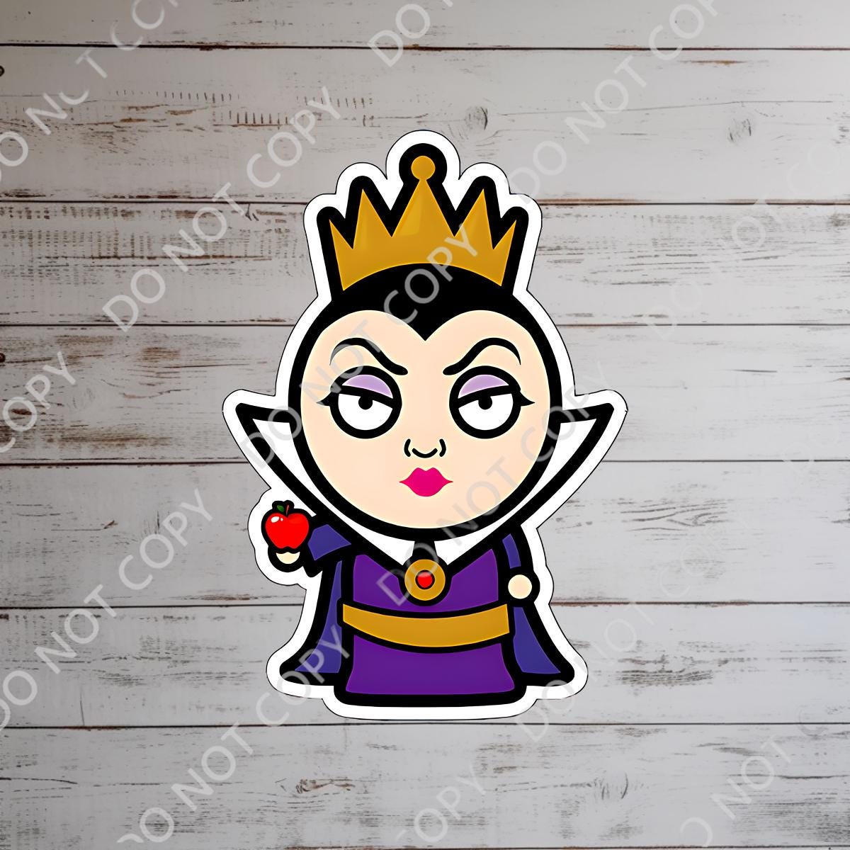 Evil Queen Disney Villain Snow White Waterproof Disney Laptop Stickers  Princess affirmation planner stationery decal water bottle cell