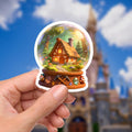 Snow White Seven Dwarfs Snow Globe Sticker: Waterproof Vinyl Decal. disney gift, disney presents, water bottle stickers, journal stickers, disney stickers hydro bottle stickers