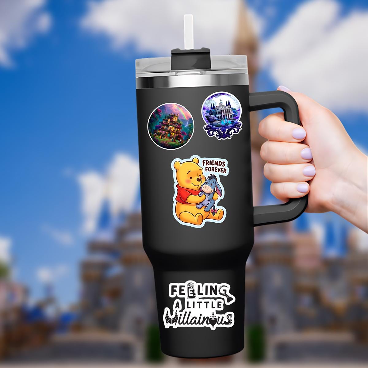 Disney Winnie The Pooh Disney Laptop Sticker Positive Affirmation planner stationery decal water bottle cell Disney Present, Disney Gift, Journal sticker, winnie the pooh sticker, disney, junk journal
