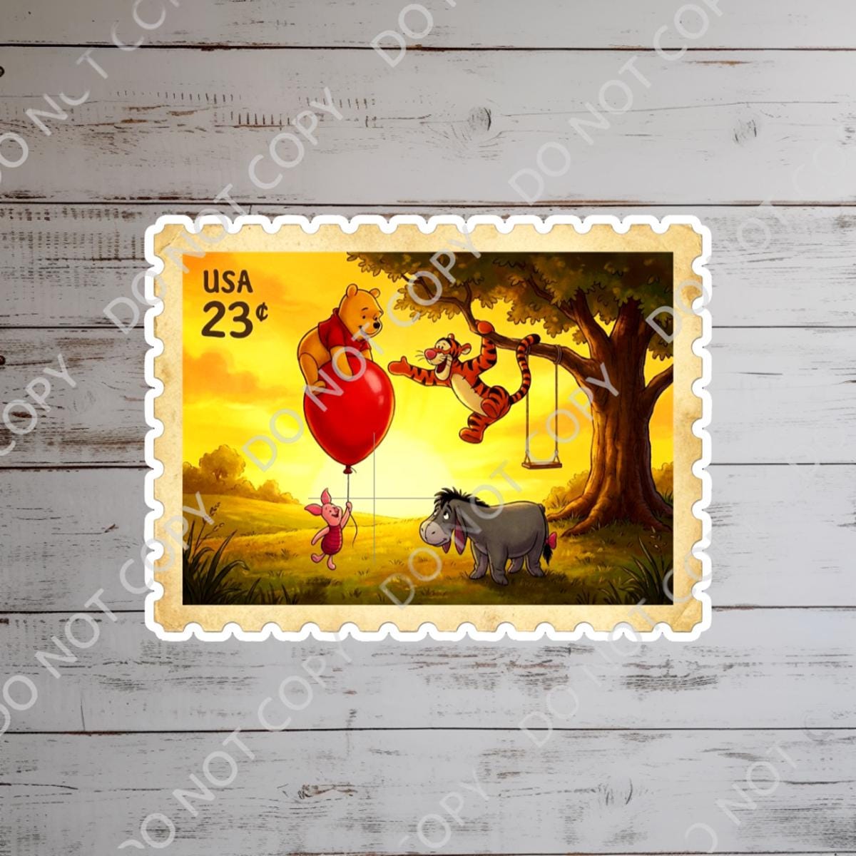 Disneyy  Winnie The Pooh Disney Laptop Sticker Positive Affirmation planner stationery decal water bottle cell