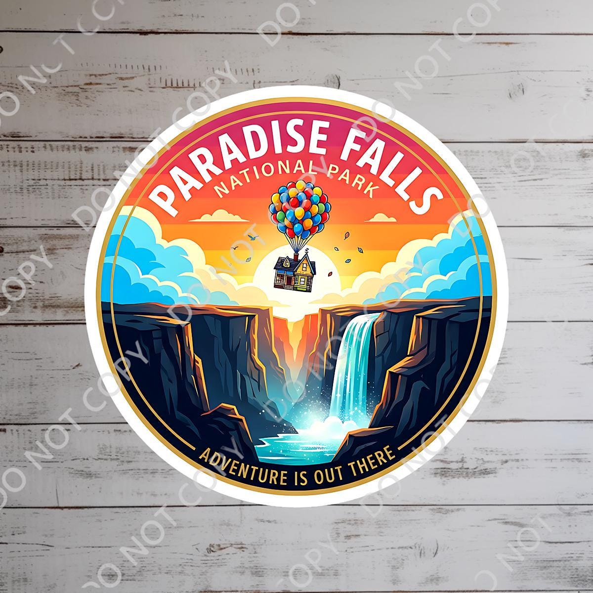 Disneyy Up! Paradise Falls Adventure Is Out There Disney Laptop Sticker, planner stationery decal water bottle cell phone sticker, Disney Gift, Disney Present, Journal Stickers, cell phone sticker, cell phone decal, disney decal, hydro bottle decal, water bottle decal